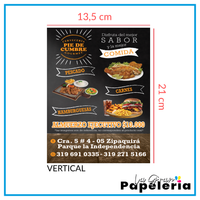 MILLAR VOLANTE 1/2 CARTA 4X4 (IMPRESO A DOS CARAS)