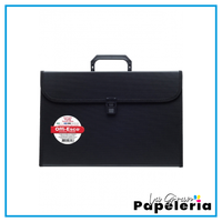 ARCHIVADOR 13 BOLSILLOS OFICIO CON MANIJA