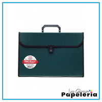 ARCHIVADOR 13 BOLSILLOS OFICIO CON MANIJA