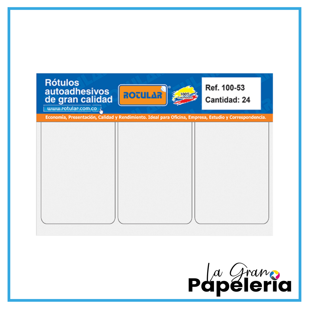 Rotulo Pregable RÓTULO ROTULO 100-53 | lagranpapeleria