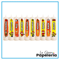 VELAS NAVIDEÑAS X 10 UND EN CAJA
