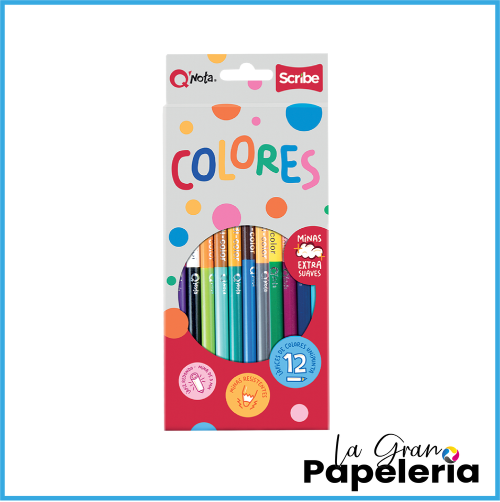 COLORES SCRIBE QNOTA X 12