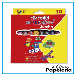 CRAYONES MI TRENSITO JUMBO X 10