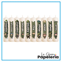 VELAS NAVIDEÑAS X 10 UND EN CAJA
