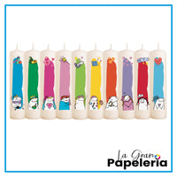 VELAS NAVIDEÑAS X 10 UND EN CAJA
