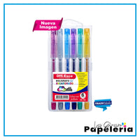 BOLÍGRAFO GEL ESCARCHADO X 6 OE-162