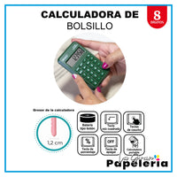 CALCULADORA DE BOLSILLO 8 DÍGITOS OE-955
