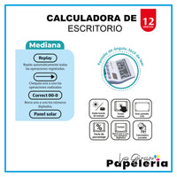 CALCULADORA ELECTRÓNICA MEDIANA 12 DÍGITOS OE-960
