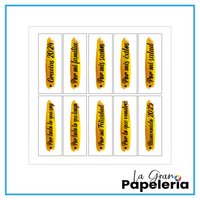 STICKERS PARA VELAS X 1O UNIDADES
