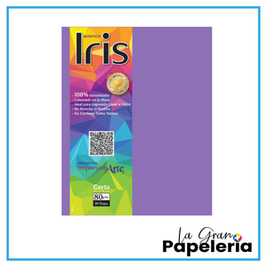 HOJA IRIS UNICOLOR CARTA X 20