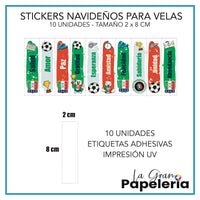 STICKERS PARA VELAS POR MAYOR X 50 UNIDADES
