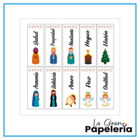 STICKERS PARA VELAS X 1O UNIDADES
