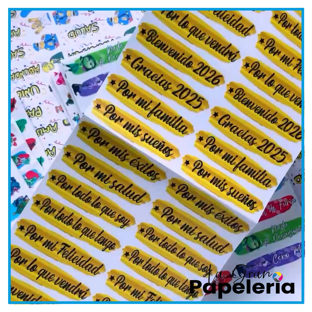 STICKERS PARA VELASPLANCHA X 270 UNIDADES