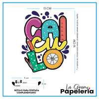 STICKERS PORTADAS MATERIAS CUADERNOS
