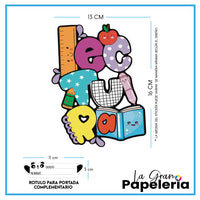 STICKERS PORTADAS MATERIAS CUADERNOS
