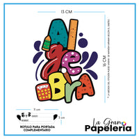 STICKERS PORTADAS MATERIAS CUADERNOS
