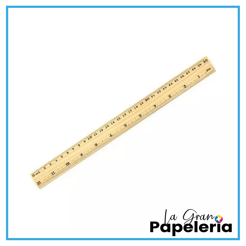 REGLA DE MADERA 30CM