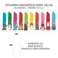 STICKERS PARA VELAS X 1O UNIDADES
