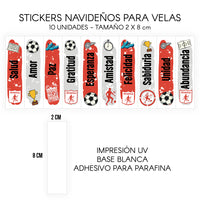 STICKERS PARA VELAS X 1O UNIDADES
