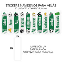 STICKERS PARA VELAS X 1O UNIDADES
