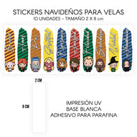 STICKERS PARA VELAS X 1O UNIDADES
