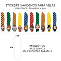 STICKERS PARA VELAS X 1O UNIDADES
