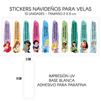 STICKERS PARA VELAS X 1O UNIDADES
