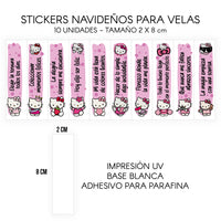 STICKERS PARA VELAS X 1O UNIDADES
