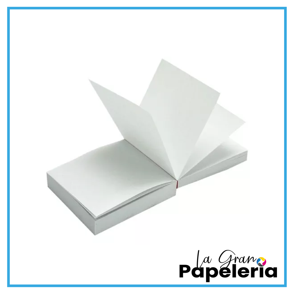 TACO DE NOTAS PAPEL BLANCO