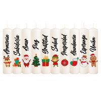 VELAS NAVIDEÑAS X 10 UND EN CAJA
