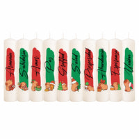 VELAS NAVIDEÑAS X 10 UND EN CAJA
