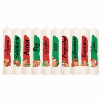 VELAS NAVIDEÑAS X 10 UND EN CAJA

