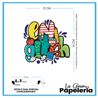 STICKERS PORTADAS MATERIAS CUADERNOS
