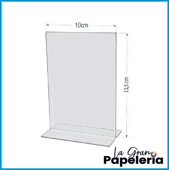 HABLADOR ACRÍLICO TIPO T