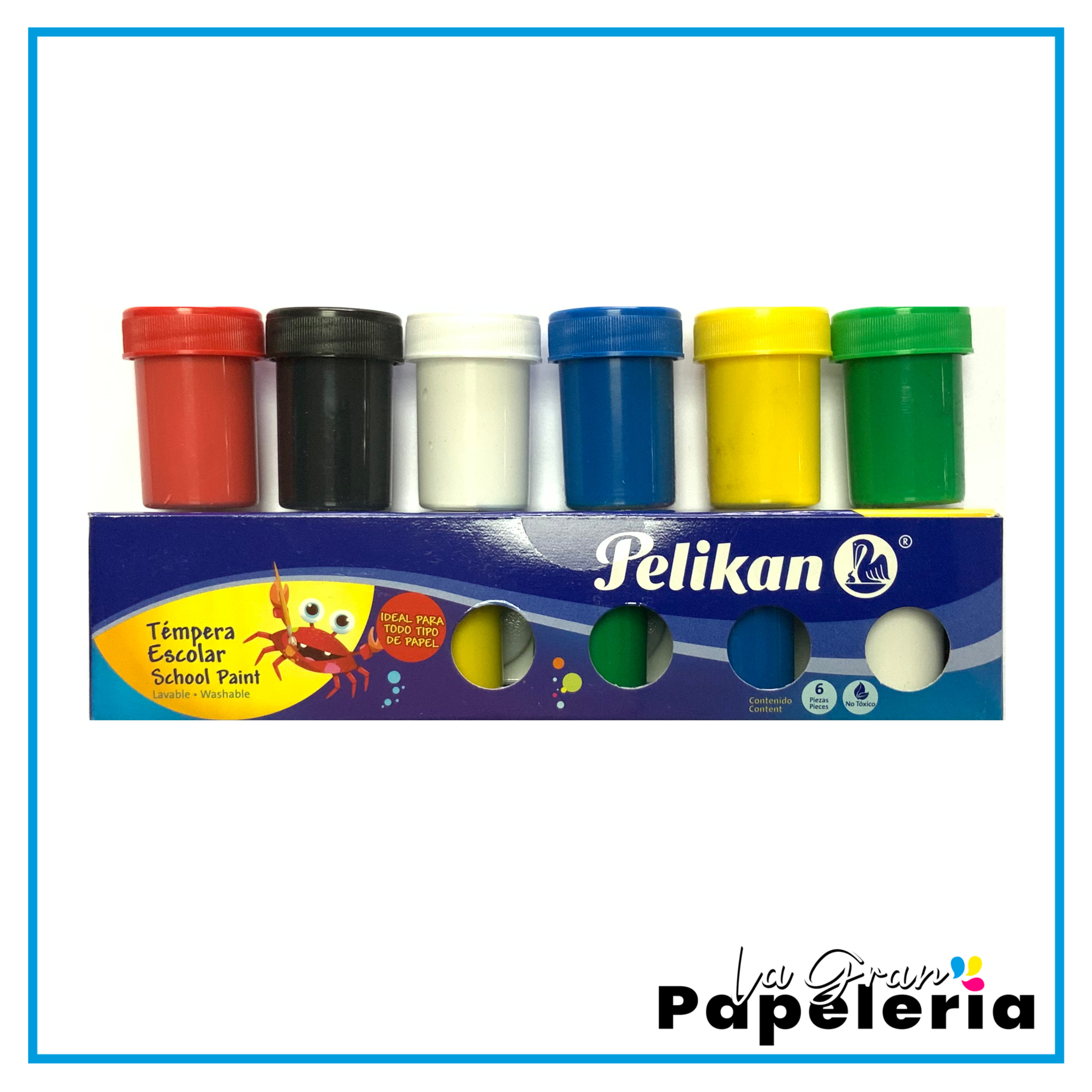 Témpera Pelikan x 6 Unidades - polipapel